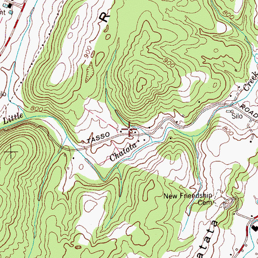Topographic Map of Julian Chapel (historical), TN