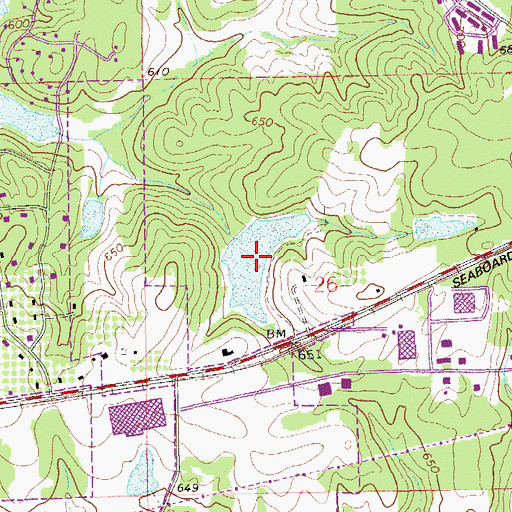 Topographic Map of Plainsman Lake, AL