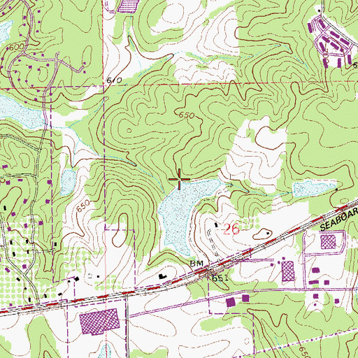 Topographic Map of Plainsman Club Dam, AL