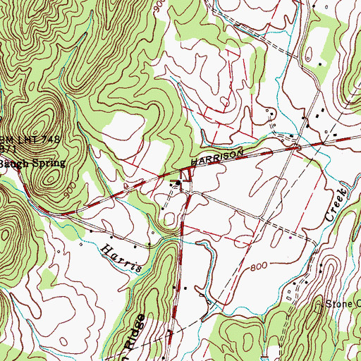 Topographic Map of Moore School (historical), TN