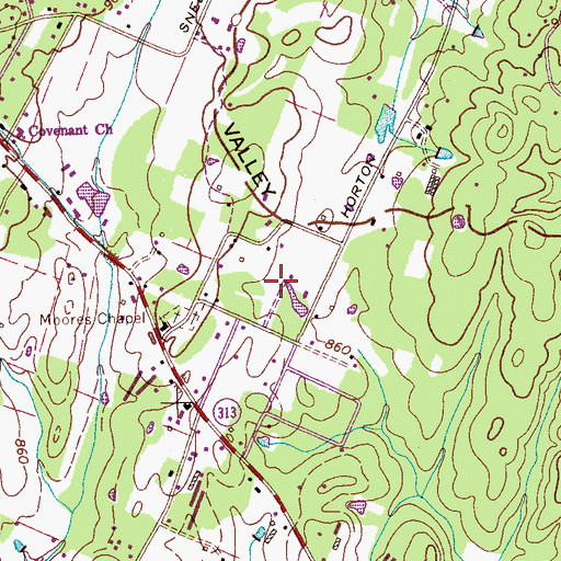 Topographic Map of Nantahala Estates, TN