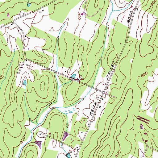 Topographic Map of Zion Hill Church (historical), TN