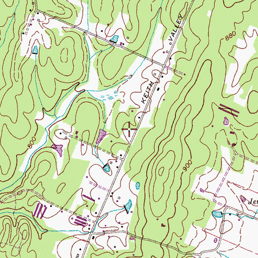 Topographic Map of Zion Hill School (historical), TN
