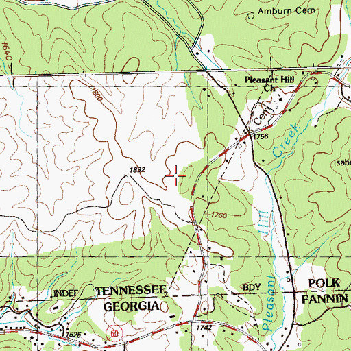 Topographic Map of Civilian Conservation Corps Camp 3467 (historical), TN