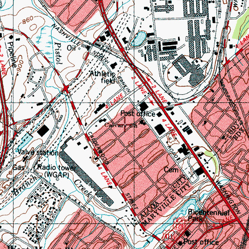 Topographic Map of Bassel Addition, TN