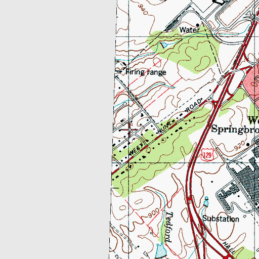 Topographic Map of Benford Heights Addition, TN