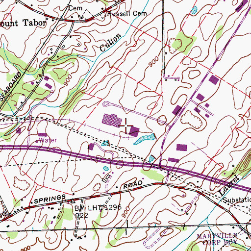 Topographic Map of Blount County Industrial Park, TN