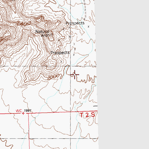 Topographic Map of Big Dick Canyon, AZ