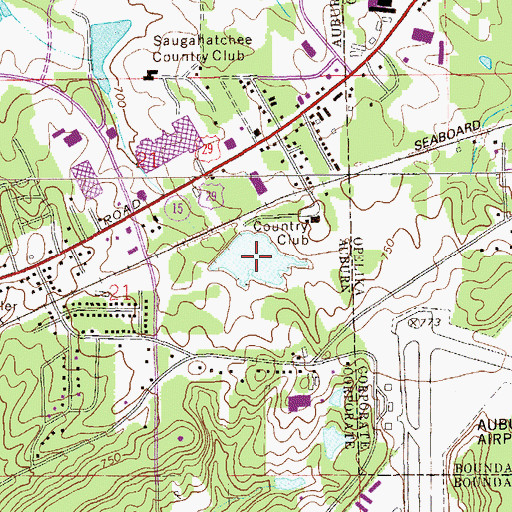 Topographic Map of Sougahatchee Lake, AL