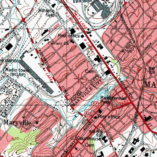 Topographic Map of Hannum Addition, TN