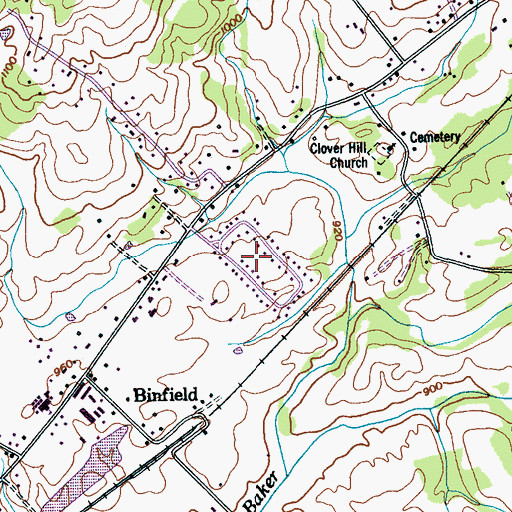 Topographic Map of Homestead Acres, TN