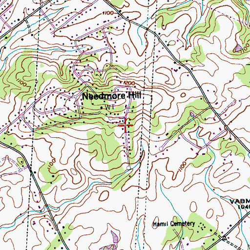 Topographic Map of Country Haven, TN