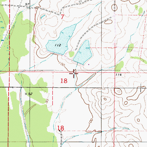 Topographic Map of C H Bryars Junior Dam Number 3, AL
