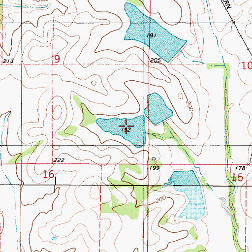 Topographic Map of Kyser Lakes, AL