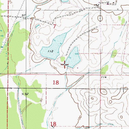 Topographic Map of C H Bryars Junior Dam Number 1, AL