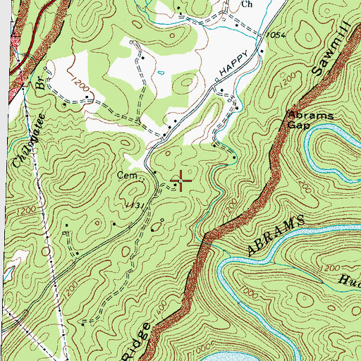 Topographic Map of Garland School (historical), TN
