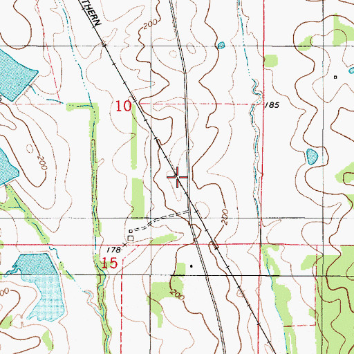 Topographic Map of Kyser Lakes, AL