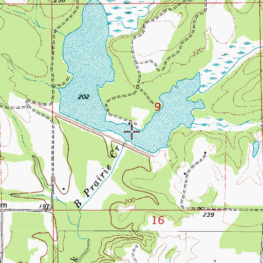 Topographic Map of Watershed Structure Number Twelve, AL