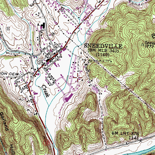 Topographic Map of Civilian Conservation Corps Camp Number 26 (historical), TN