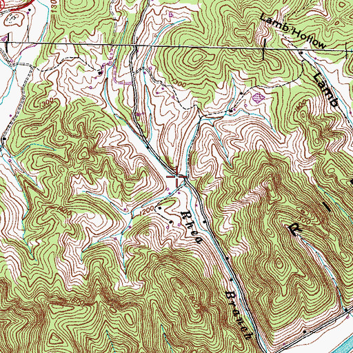 Topographic Map of Friendly Chapel (historical), TN