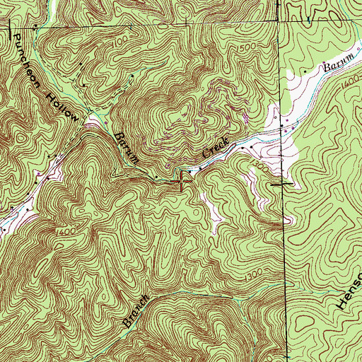 Topographic Map of Atkins School (historical), TN