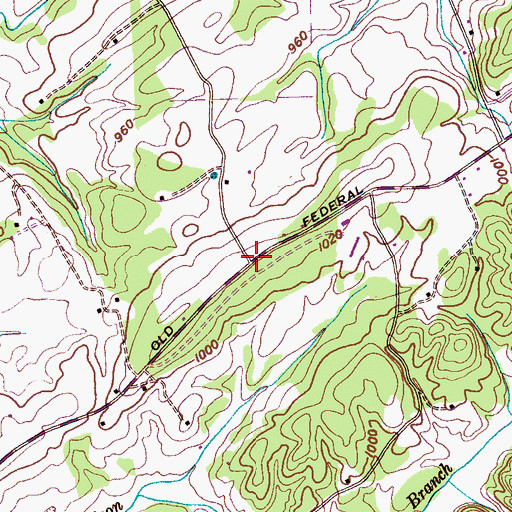 Topographic Map of Caltharp School (historical), TN