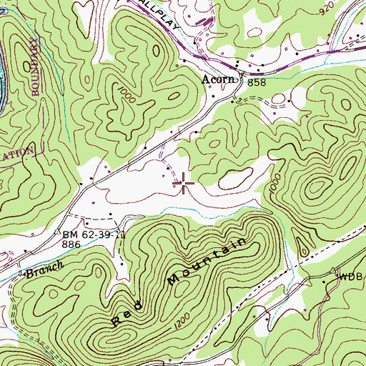 Topographic Map of Chickasaw School (historical), TN