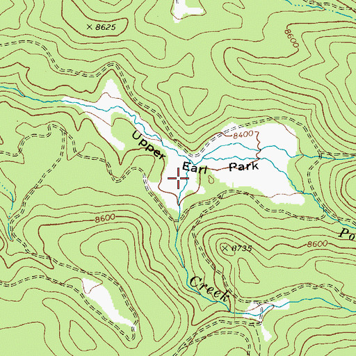 Topographic Map of Upper Earl Park, AZ
