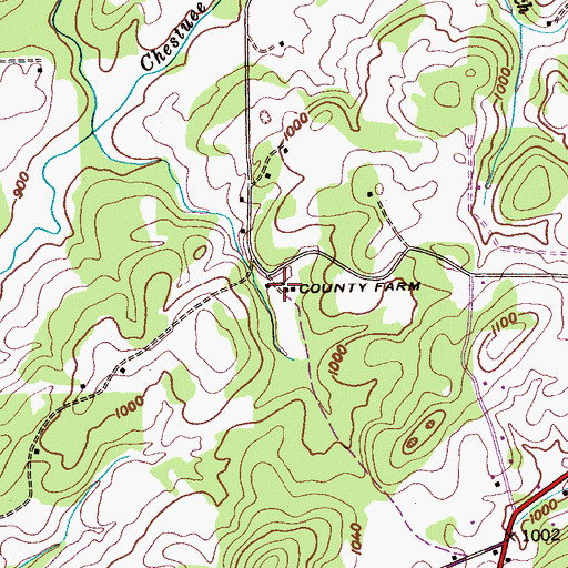 Topographic Map of Monroe County Farm (historical), TN