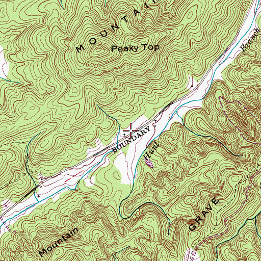 Topographic Map of Williamson School (historical), TN
