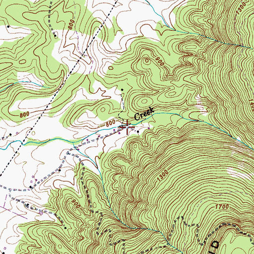 Topographic Map of Andersons Mill (historical), TN