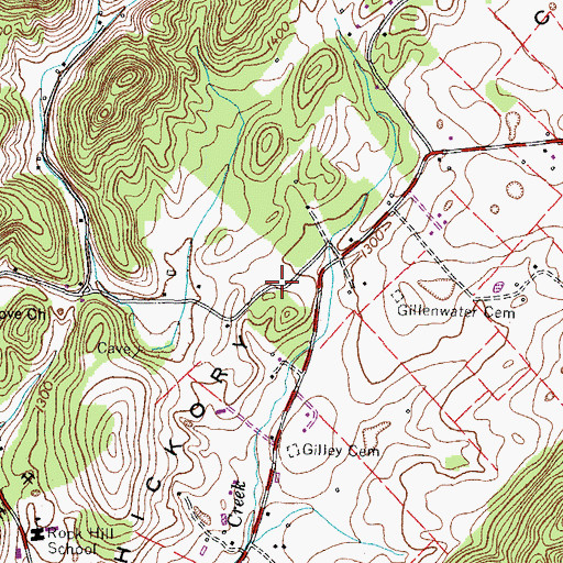 Topographic Map of Alumwell Academy (historical), TN