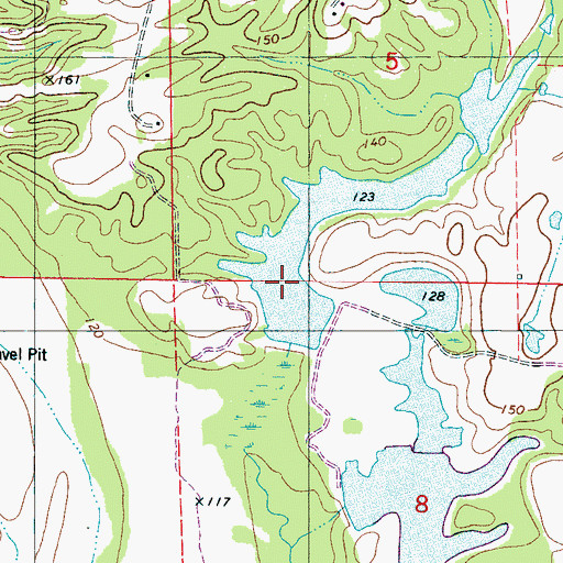 Topographic Map of W D Johnston Lake Number 1, AL
