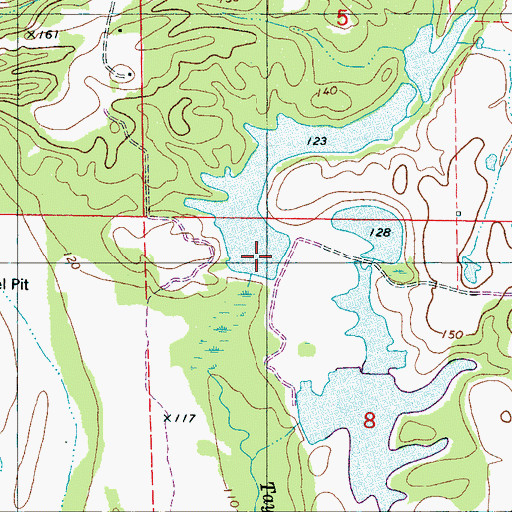 Topographic Map of W D Johnston Dam, AL
