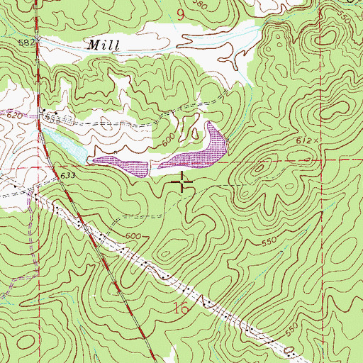 Topographic Map of R E Newman Dam, AL