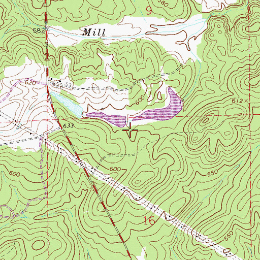 Topographic Map of R E Newman Number Two Dam, AL