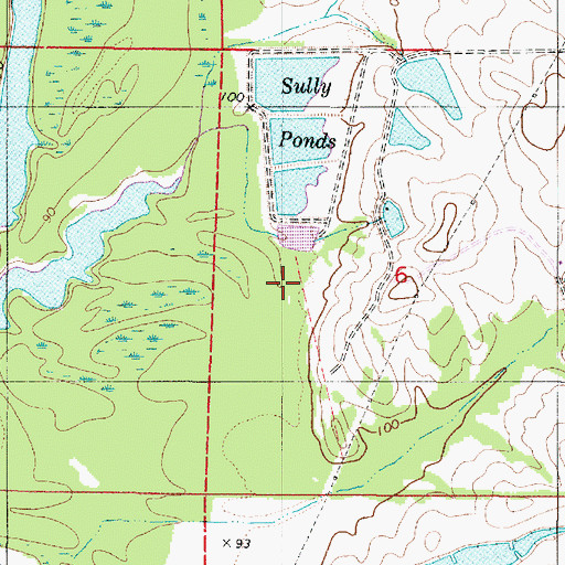 Topographic Map of State Cattle Ranch Dam Number 5, AL