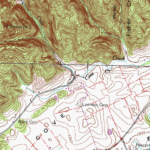 Topographic Map of Sweetwater Branch, TN
