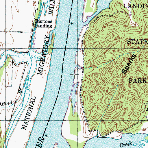 Topographic Map of Condors Landing (historical), TN