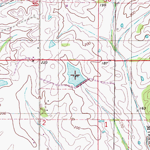 Topographic Map of C E Boyd Lake, AL
