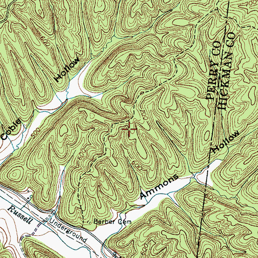 Topographic Map of Schoolhouse Ridge, TN