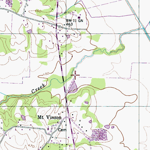 Topographic Map of Beech Grove Church (historical), TN