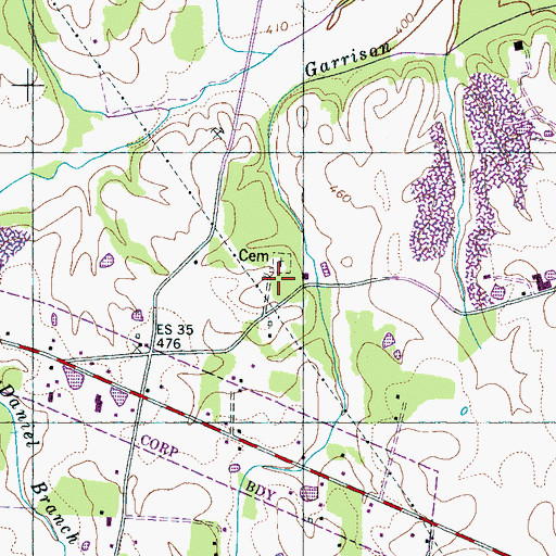 Topographic Map of Clear Creek Church (historical), TN