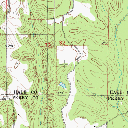 Topographic Map of MacMillian Bloedell Lake Dam, AL