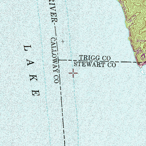 Topographic Map of Dilday Landing (historical), TN