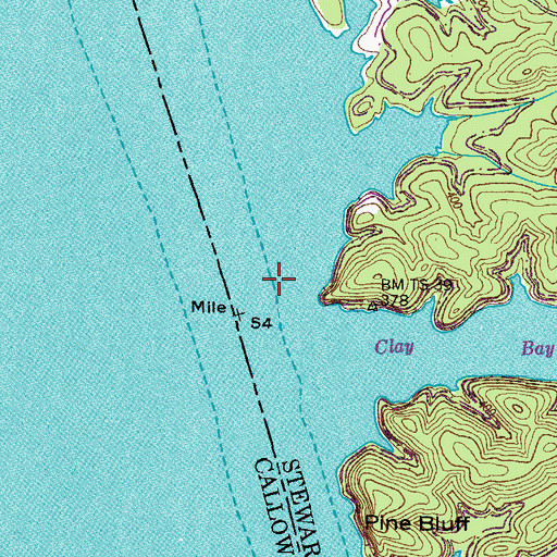 Topographic Map of Dill Landing (historical), TN