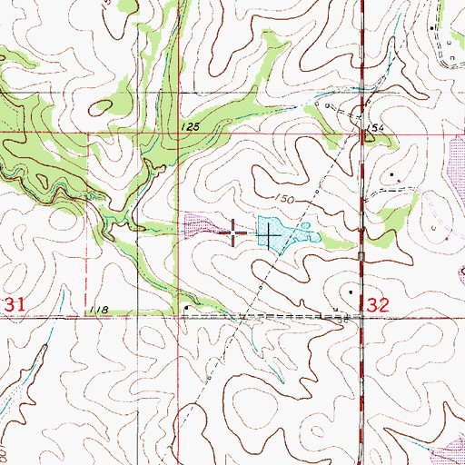 Topographic Map of Lelia Myers Lake, AL
