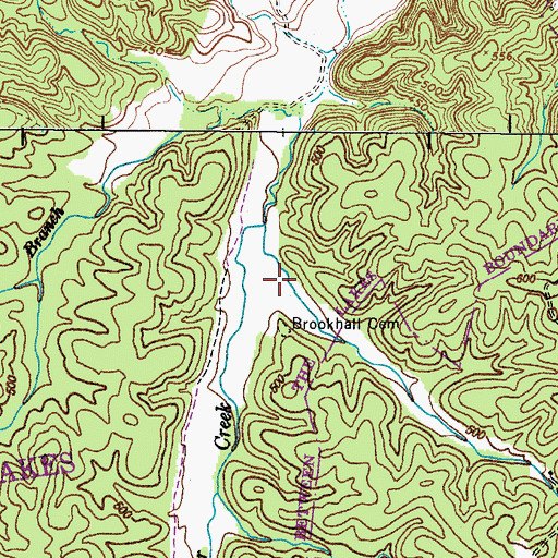 Topographic Map of Gearin Hollow, TN