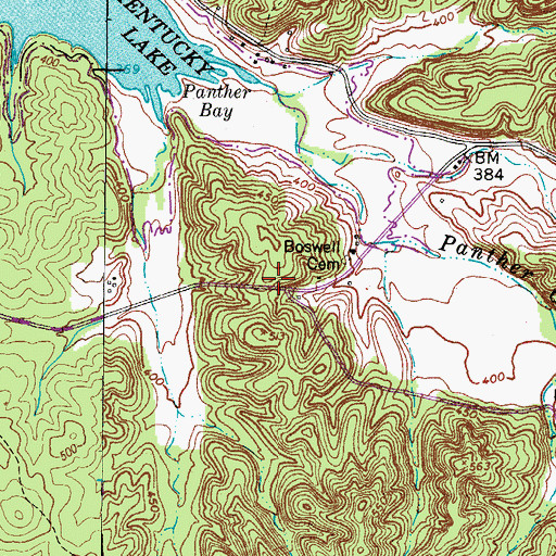 Topographic Map of Horton Chapel (historical), TN