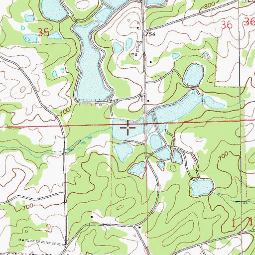 Topographic Map of Pond Number S-8, AL